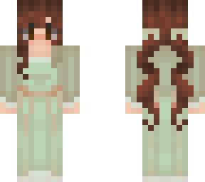 valeofqueers victorian woman - green  but with dark hair (not my skin)
