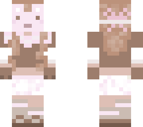 .pink bear girl. w/ bows *+.