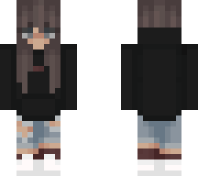 black hoodie brown hair