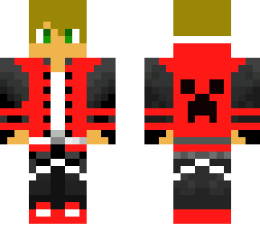 blond guy with red clothes