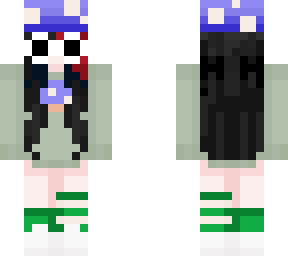 blue mushroom girl