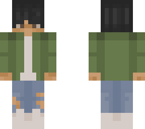 boy with green jacket