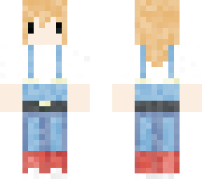 chibi overalls