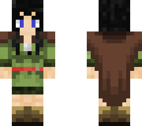 claked adventurer girl