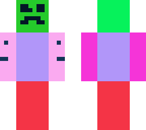 colorful but weird face