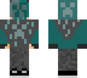 creeper dude hoodie (teal) and (no blue skin tone)