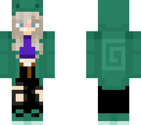 cute girl in frog jacket