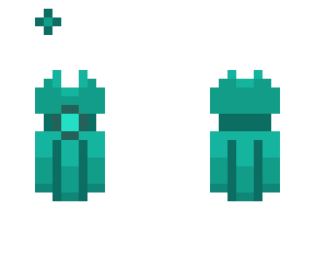 cyan dress