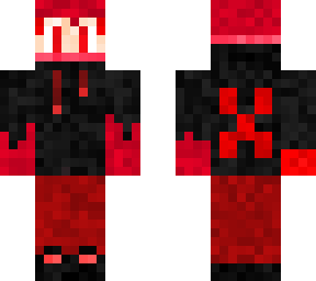 drip x red and black hoodie