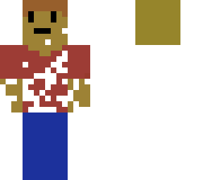 durp with paint all over him
