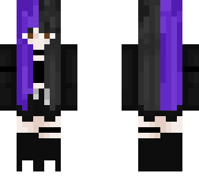 edited egirl with purple and black hair