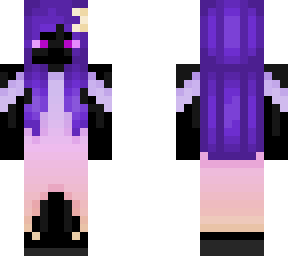 enderman in a moon dress