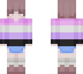 genderfluid skin! hair base: brown-ish red hair boy base