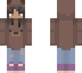 girl in bear hoodie :)