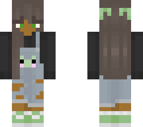 girl in froggy overalls