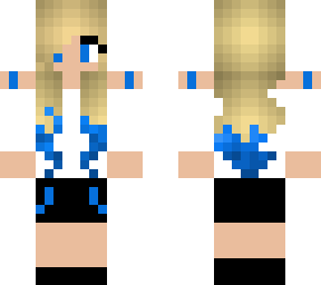 girl modern blue