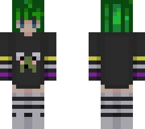 green hair