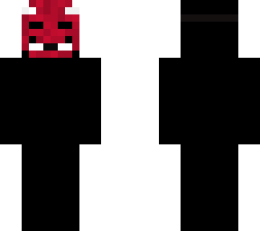 man with red mask