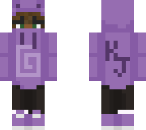 me with karl's frog hoodie (purple)