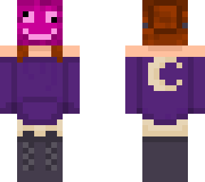 my skin but with a pink wither mask