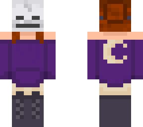 my skin but with a skeleton mask