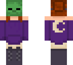 my skin but with a zombie mask