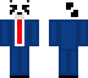 panda in a suit
