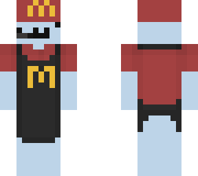pastal blue mcdonald worker