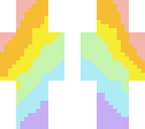 pastel rainbow skin