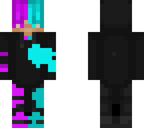 purple and cyan