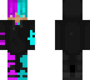 purple and cyan