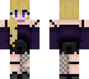 purple goth girl
