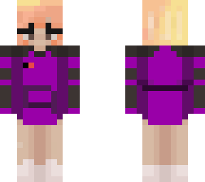 purple hoodie faded red hair