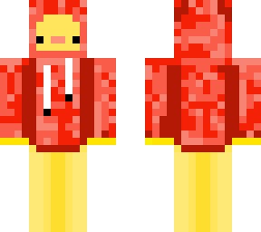 red hoodie duck