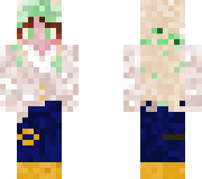 silver/green haired pink lady