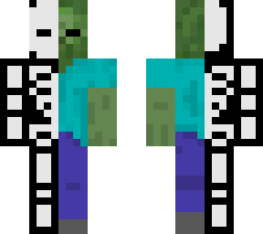 skeleton mixed with zombie