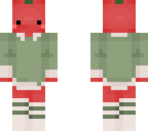 tomato green collared sweater with socks
