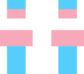 transgender flag skin