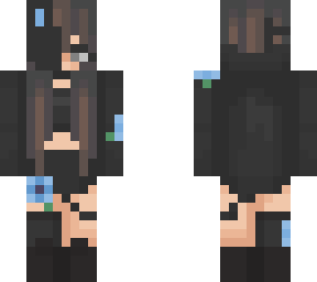 tryhard blue girl