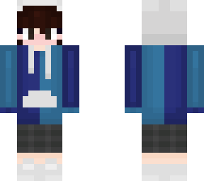 trying hoodie in minecraft