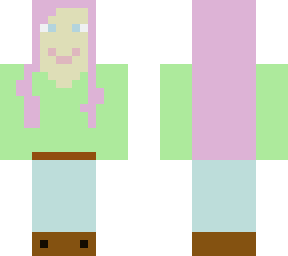 ~= girl w pink hair and belt =~