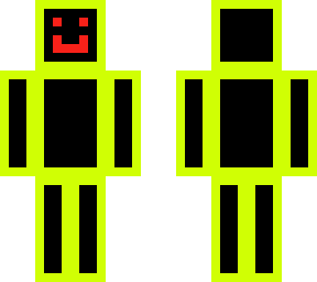 black with neon yellow skin