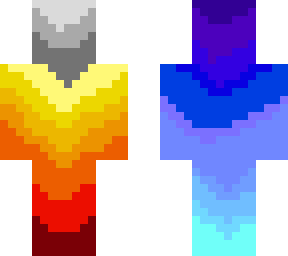 blue and red fire