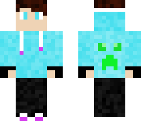 blue creeper hoodie