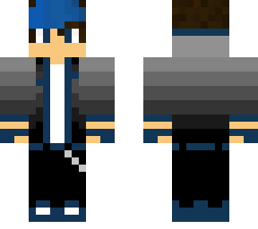 blue hair jacket