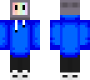 blue hoodie