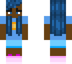 blue skin
