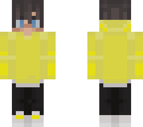 boy in yellow hoodie with trousers