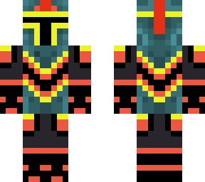 cool grey/red/black minecraft gamer skin (boy)