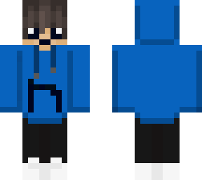 cute blue hoodie boy